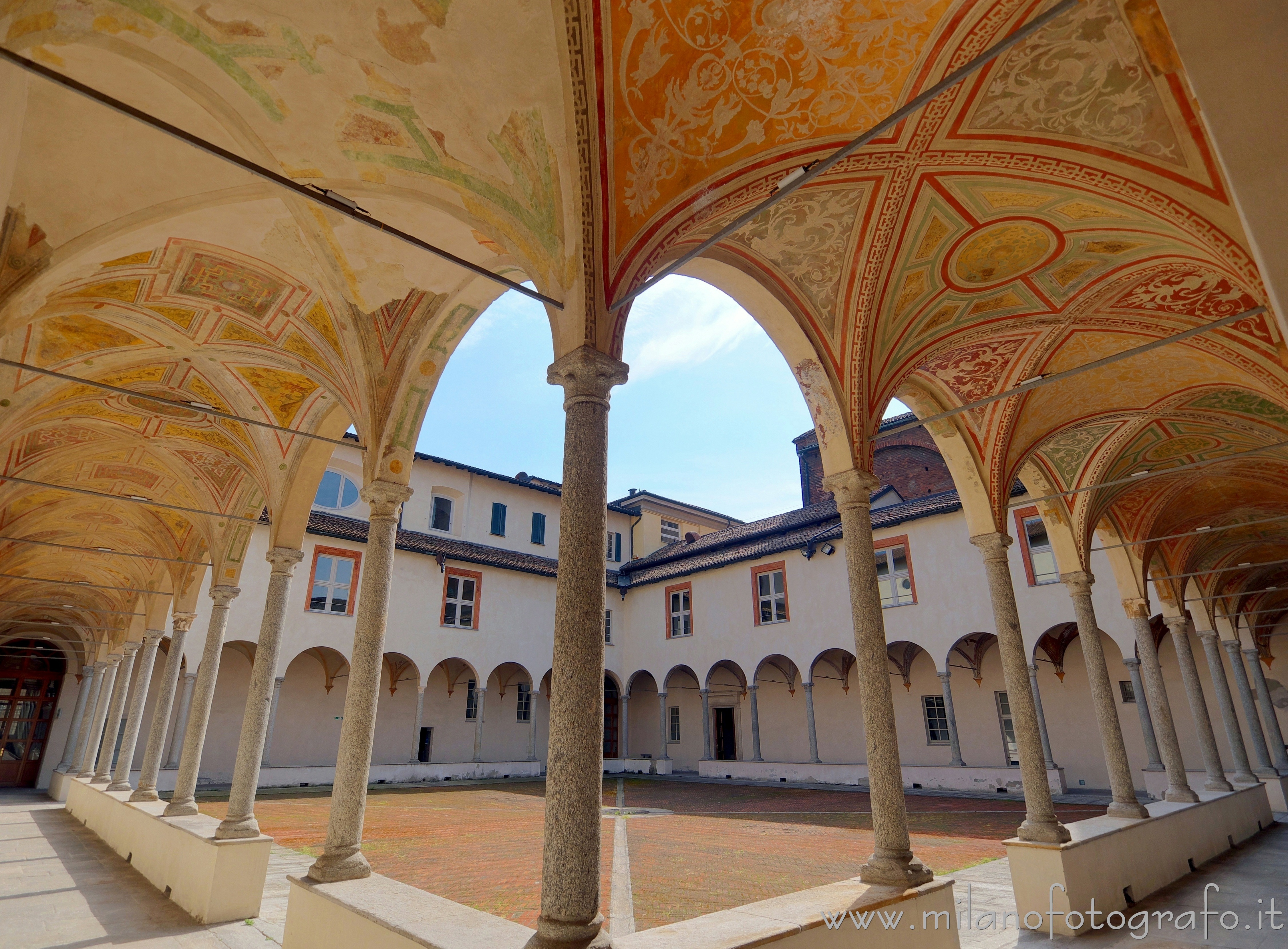 Milan (Italy) - Small cloister of the Cloisters of San Simpliciano